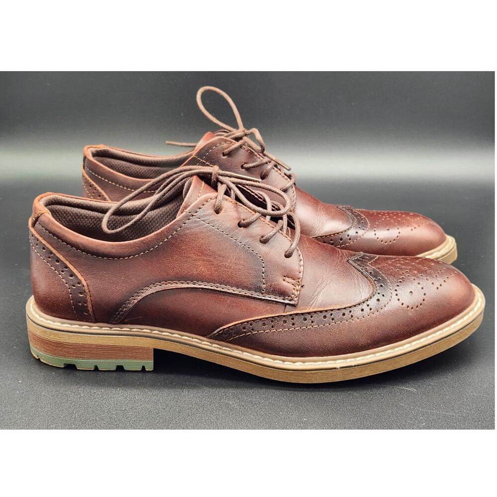 ARKBIRD Classic Lace-Up Brown Oxford Dress Shoes Men's 8
